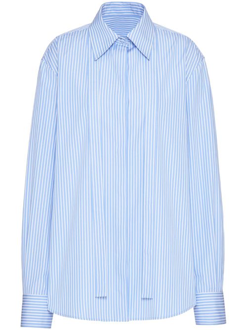 Striped cotton shirt - Blue