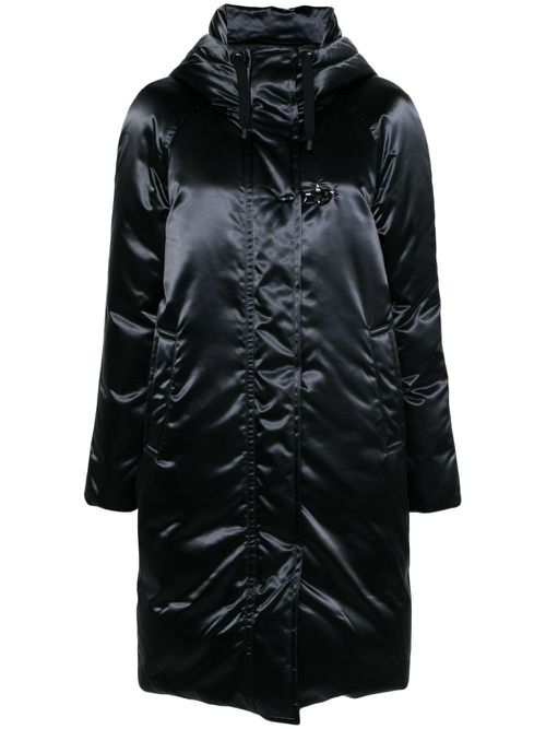 Satin parka - Black