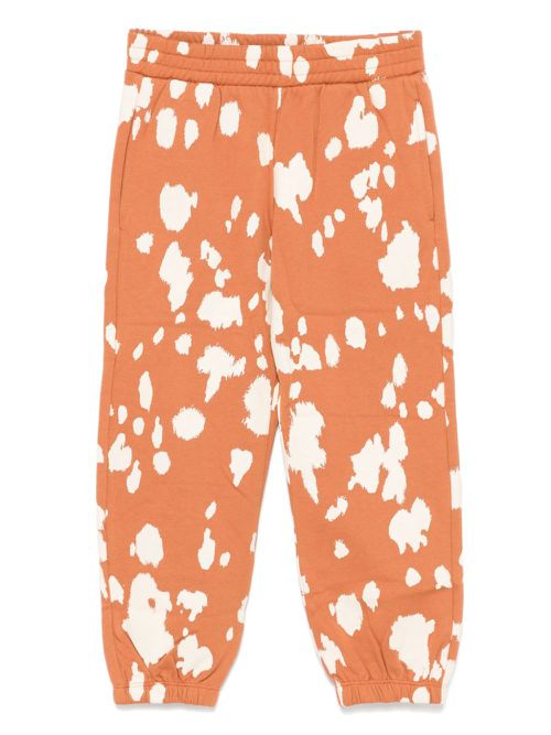 Paint splatter-detail track pants - Orange