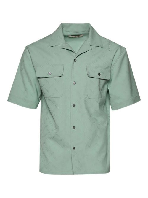Marni patterned-jacquard shirt - Green