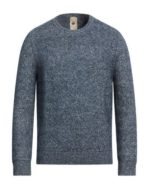 Man Sweater Blue Size 46 Cotton, Baby alpaca wool, Polyamide, Merino Wool, Elastane
