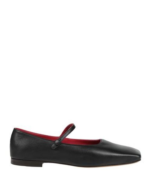 Square Toe Mary Jane Woman Ballet flats Black Size 11 Leather
