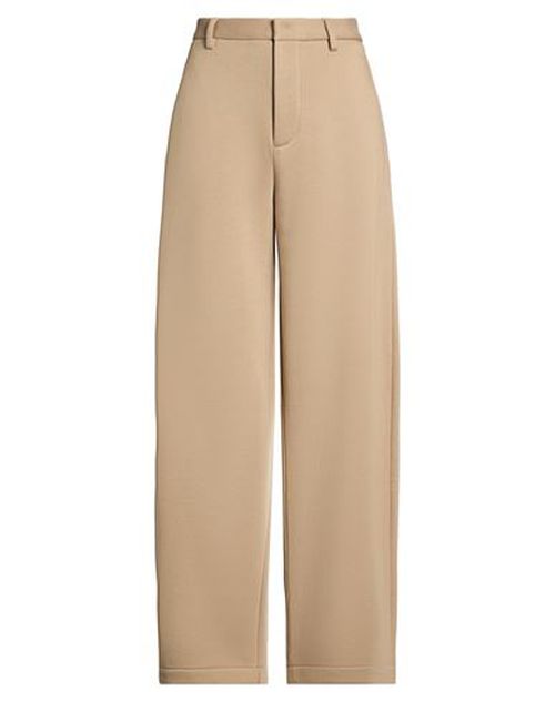 Icon Woman Pants Khaki Size M Cotton, Polyester