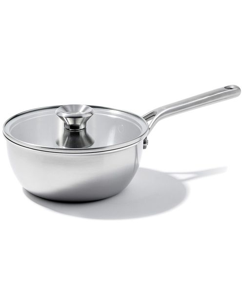 Tri-Ply Stainless Steel 3.5Qt Covered Chef's Pan