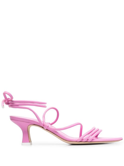 60mm ankle tie-fastening sandals - Pink