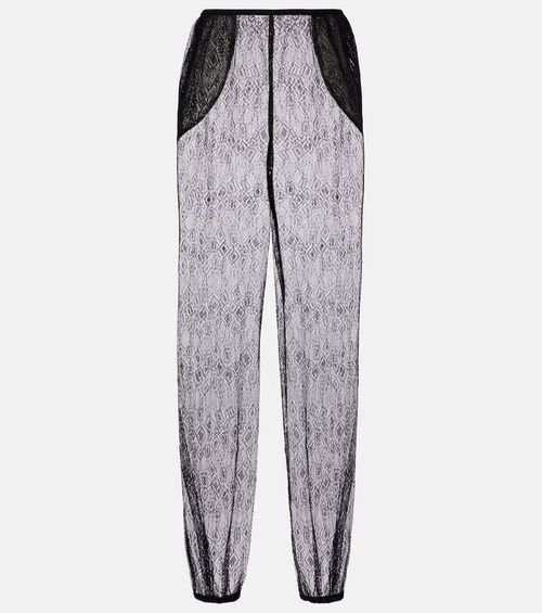 Orissa sheer wide-leg pants