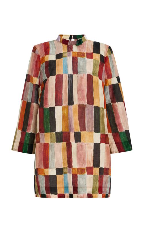 Alemais Marjorelle Linen-Silk Mini Dress