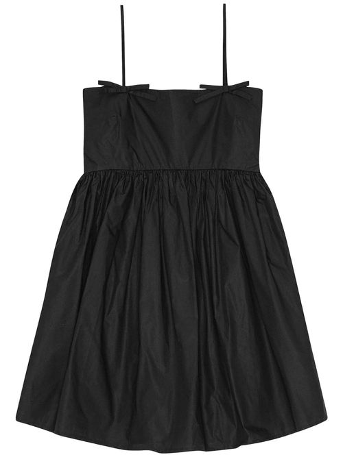 Poplin mini dress - Black