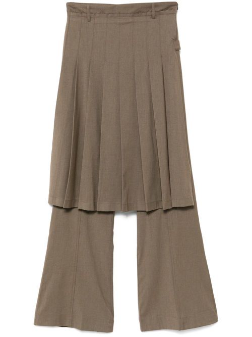 Pleated trousers - Green