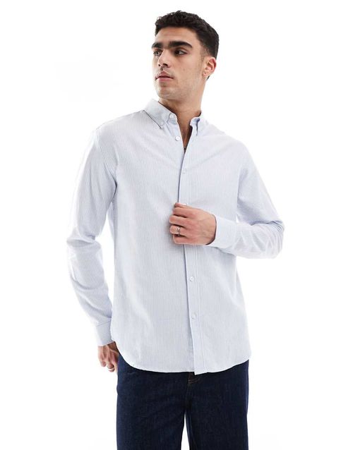 Oxford shirt in blue stripe