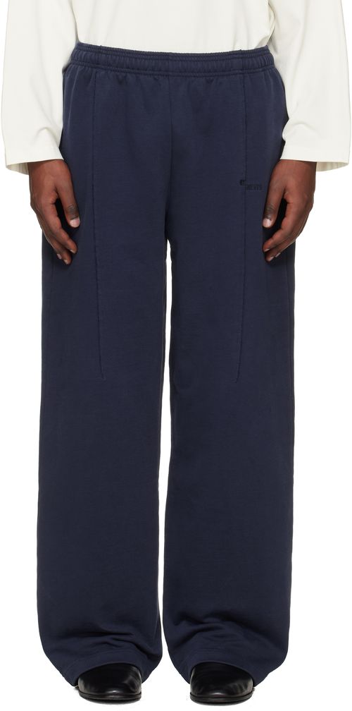 Navy Cut Sweatpants
