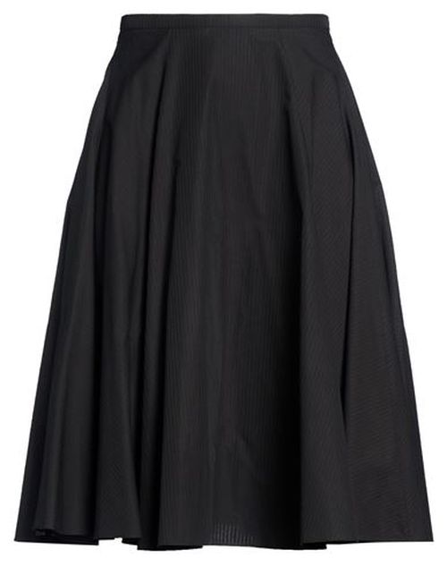 Alaïa Woman Midi skirt Black Size 6 Cotton