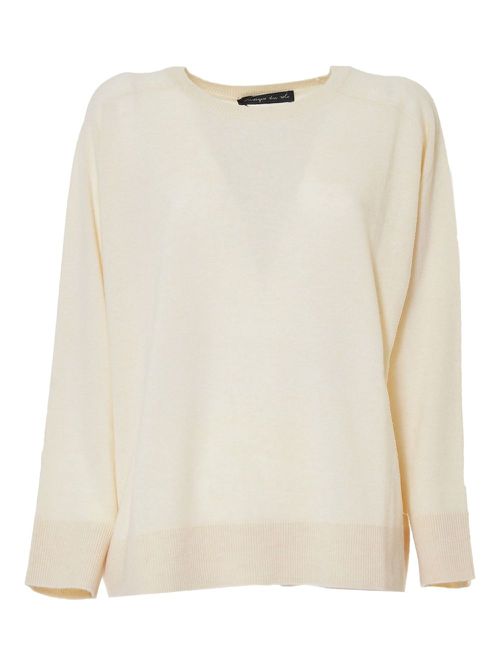 Long-sleeved sweater - White