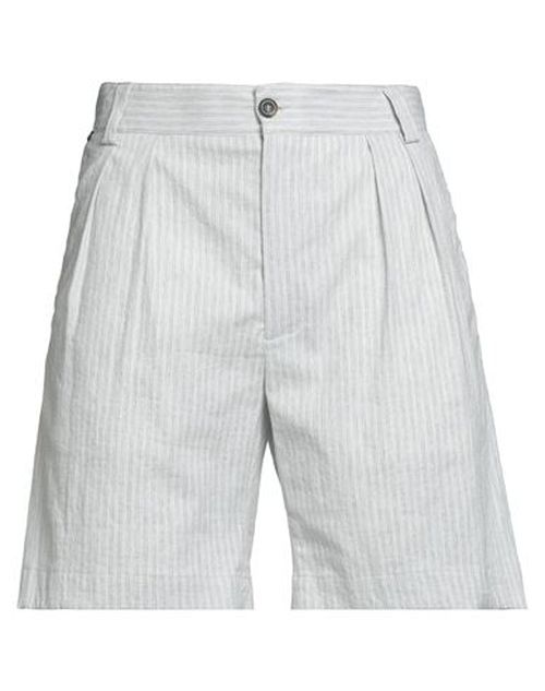 Patrizio Piscaglia Man Shorts & Bermuda Shorts Light grey Size 32 Polyester, Cotton