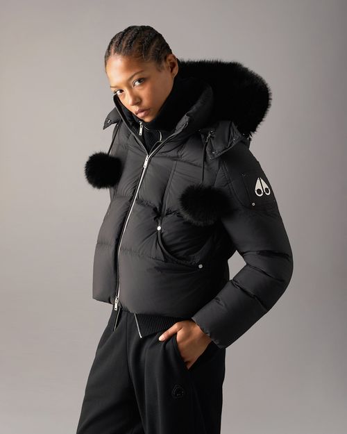 Moose Knuckles - Women's Everest Hooded Down Puffer - Color: Black