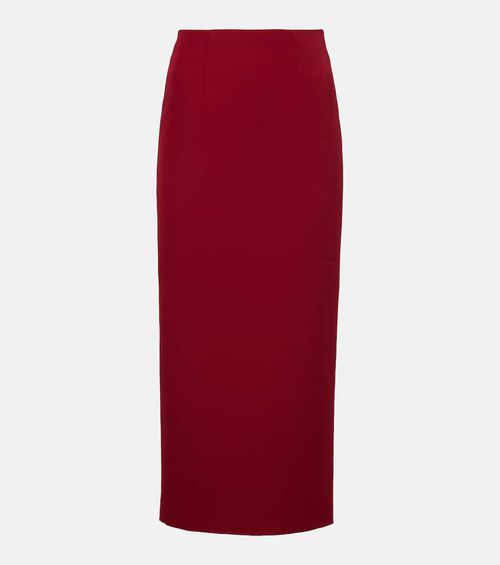 Crêpe pencil skirt