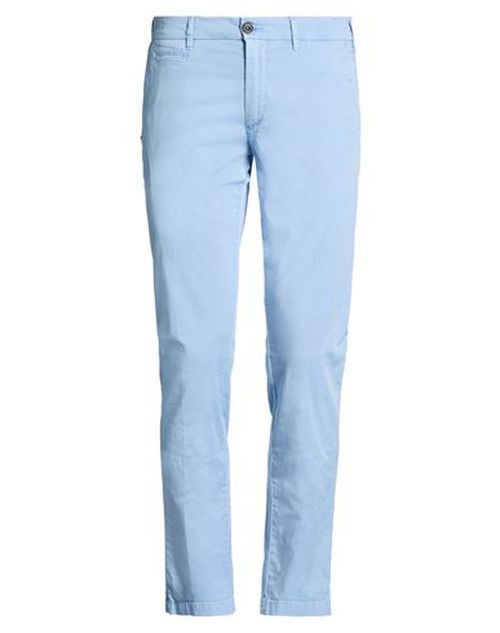 Man Pants Sky blue Size 30 Cotton, Elastane