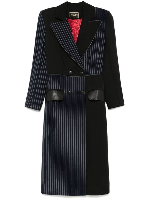 Panelled coat - Black