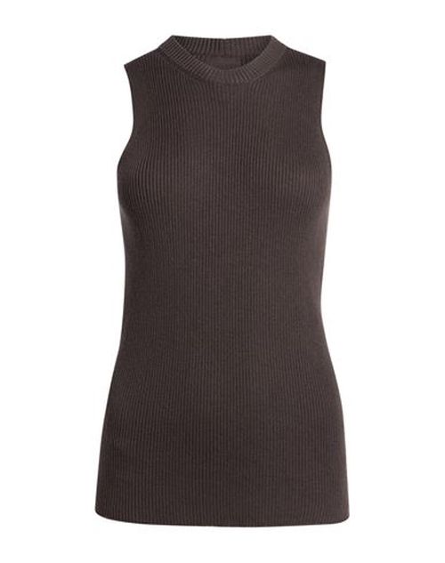Woman Top Dark brown Size L Virgin Wool