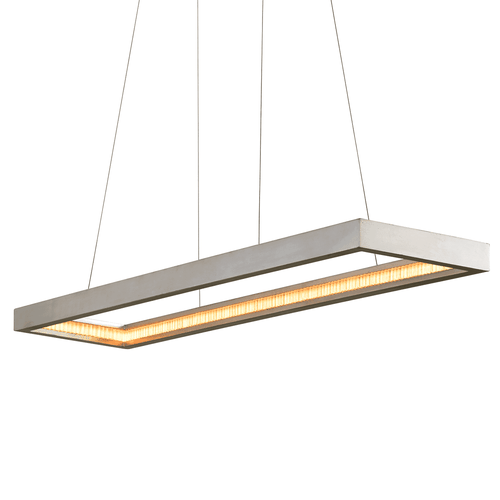 Corbett Jasmine 60" Linear Chandelier in Silver Leaf