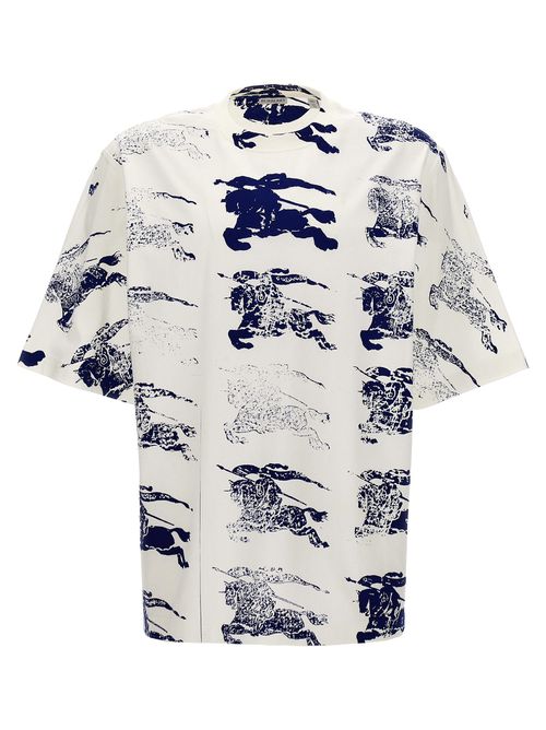 -Logo Print T Shirt Multicolor-Uomo