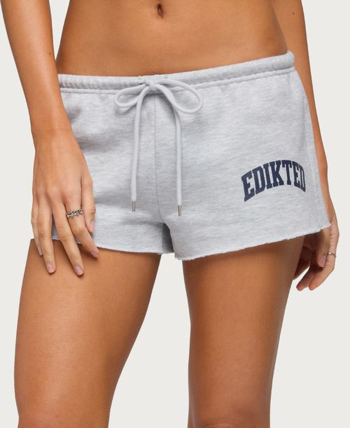 Women's Sporty Babe Micro Shorts - Gray-melange