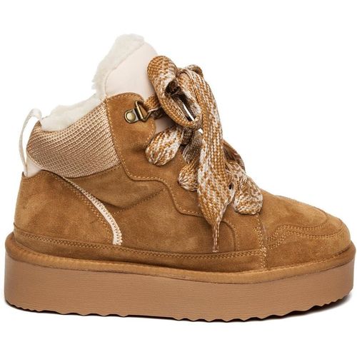 Steve Madden Womens Paci Lace Up Checkerboard Sneakers in Chestnut Suede - Brown