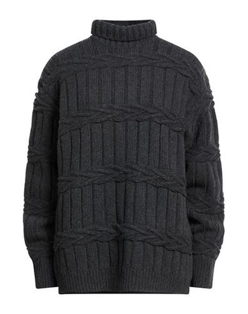 Woman Turtleneck Charcoal Size 8 Virgin Wool, Cashmere
