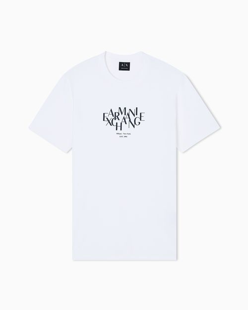 Regular-fit T-shirt in solid-color cotton jersey