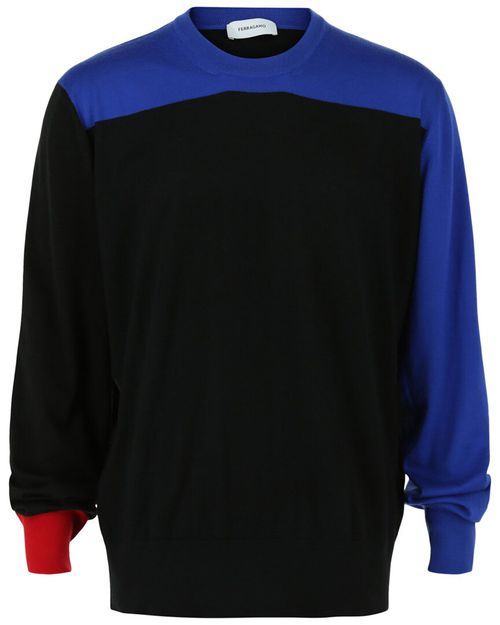 Colorblock Cashmere Sweater