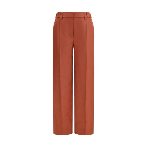 Linen Trousers — Orange