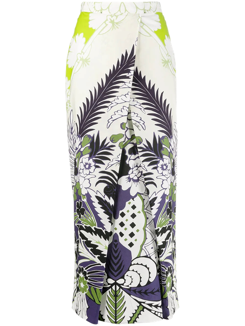 Garavani World Arazzo Skirt — White
