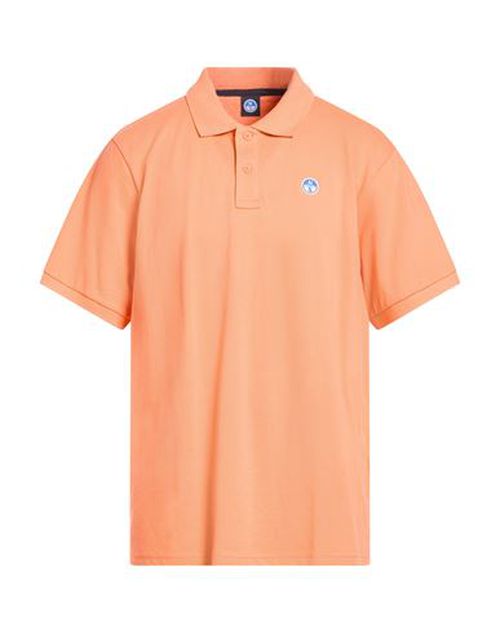 Man Polo shirt Orange Size XL Cotton