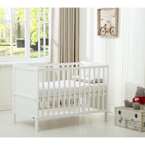 CozyCubs Wooden Cotbed Baby Cot Bed with Mattress - Orlando