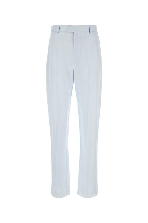 Viscose Twill Trousers — Blue