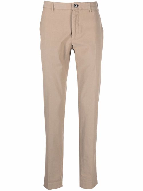 Incotex straight-leg cotton trousers - Neutrals