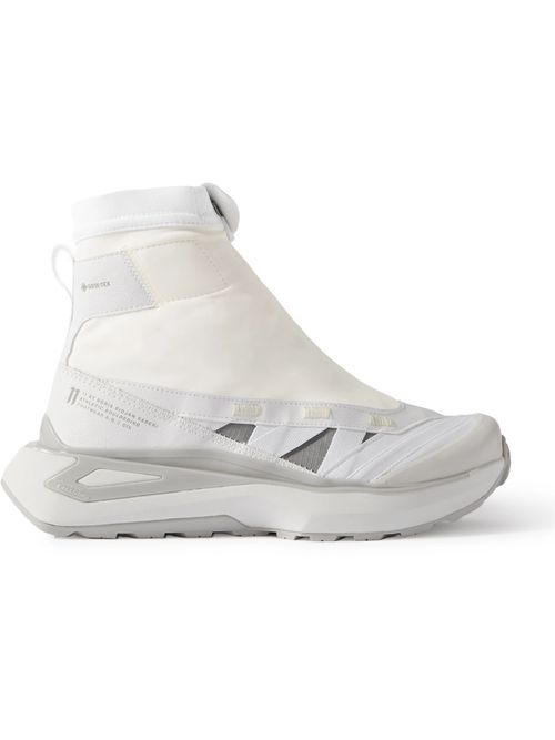 11 by Boris Bidjan Saberi 11S Footwear A.B.2. GTX GORE-TEX Tech-Jersey, Ripstop and Faux Leather High-Top Sneakers