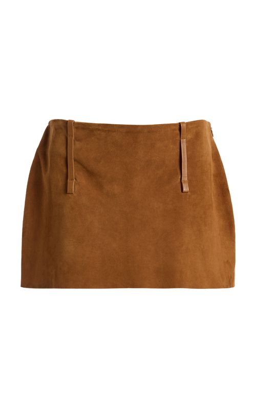 Tirza Suede Mini Skirt - Moda Operandi