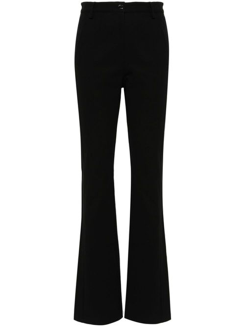 High-waisted tailored trousers - Black