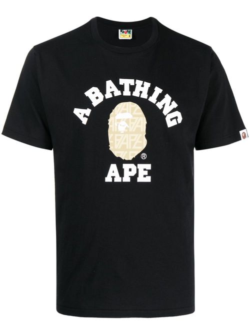 Logo-print cotton T-shirt - Black