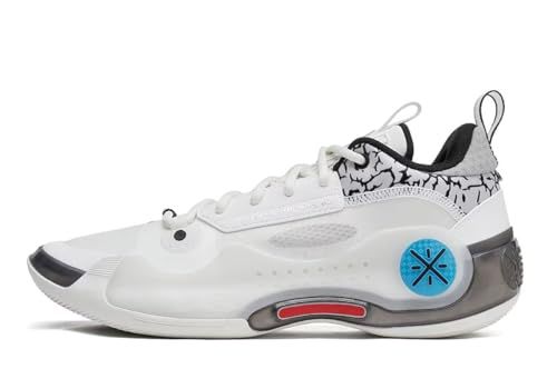 LI-NING WAY of WADE 10 Rainbow Men Basketball Shoes Lining Anti-Slip Professional Shock Absorption Sneakers Sports Shoes White Grey US