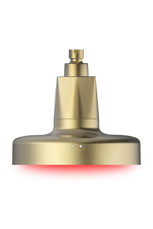 HigherDOSE Red Light Shower Filter in Metallic Gold