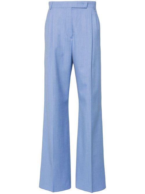 Mélange virgin-wool-blend trousers - Blue