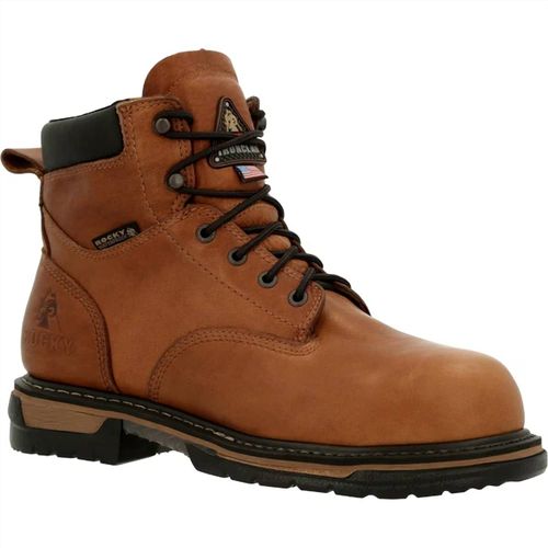 Men's Ironclad Steel Toe Waterproof Work Boot In Brown