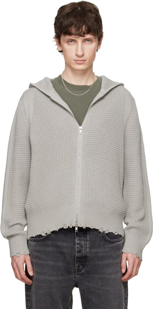 Gray Glasgow Knit Hoodie