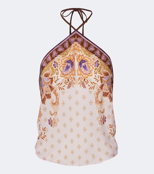 Cerys printed halterneck top