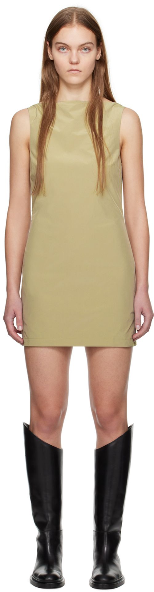 WYNN HAMLYN Beige Sophia Minidress