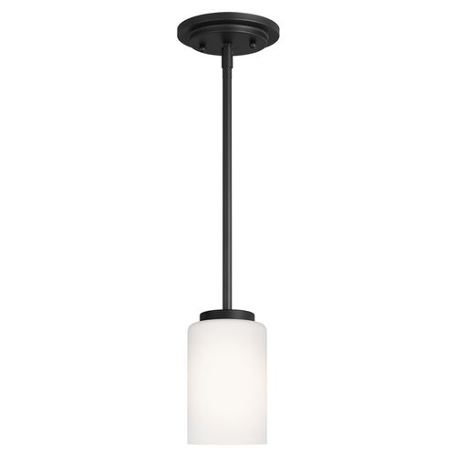 Midnight Black One Light Mini-Pendant from the Oslo Collection