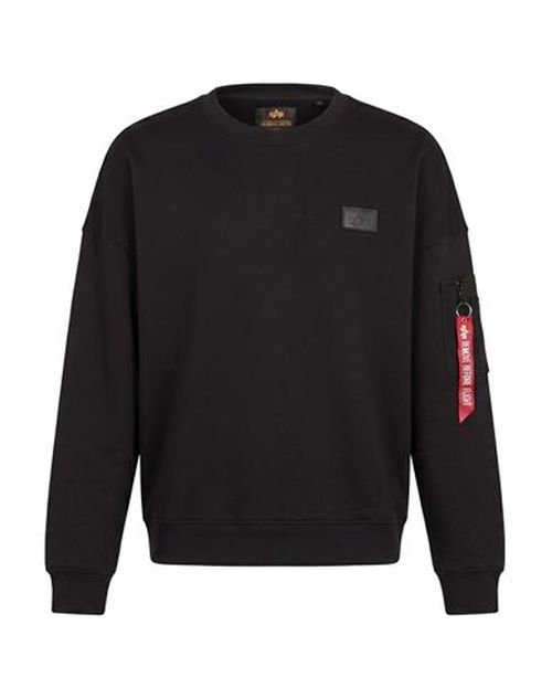 Man Sweatshirt Black Size L Cotton, Polyester