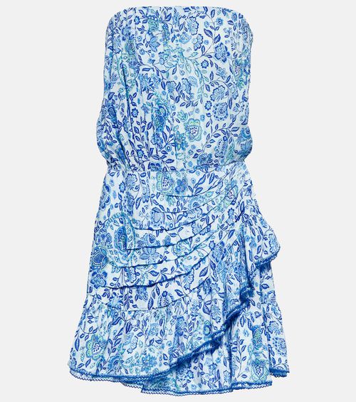 Ambra floral bandeau minidress